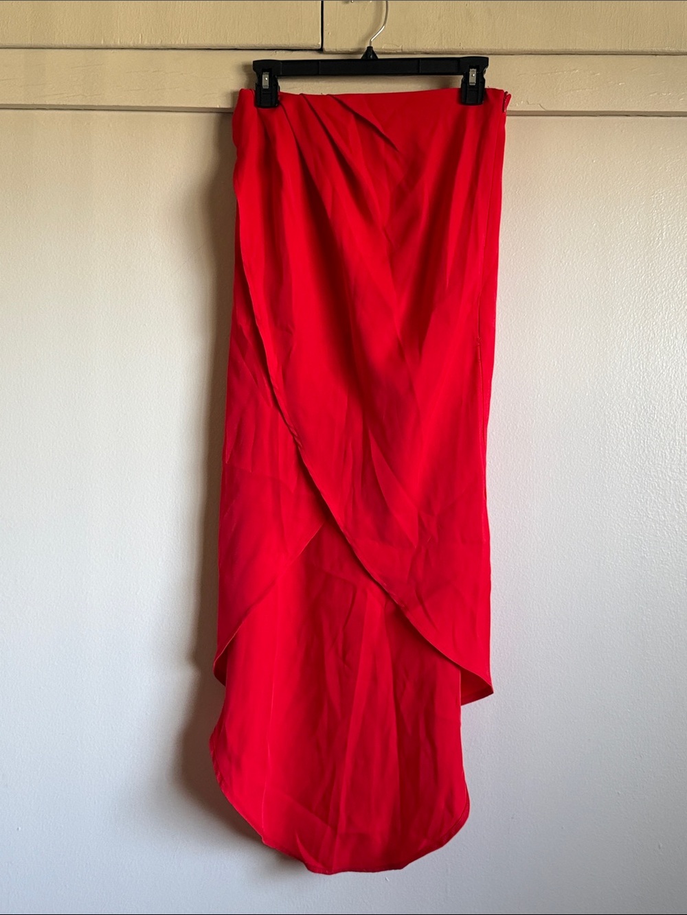 Superdown Red Draped Maxi Skirt - NWT sz S